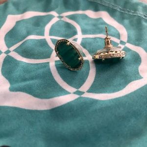 Dark green Kendra Scott earrings